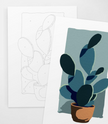 Coloready Paint By Numbers - Potted Cactus