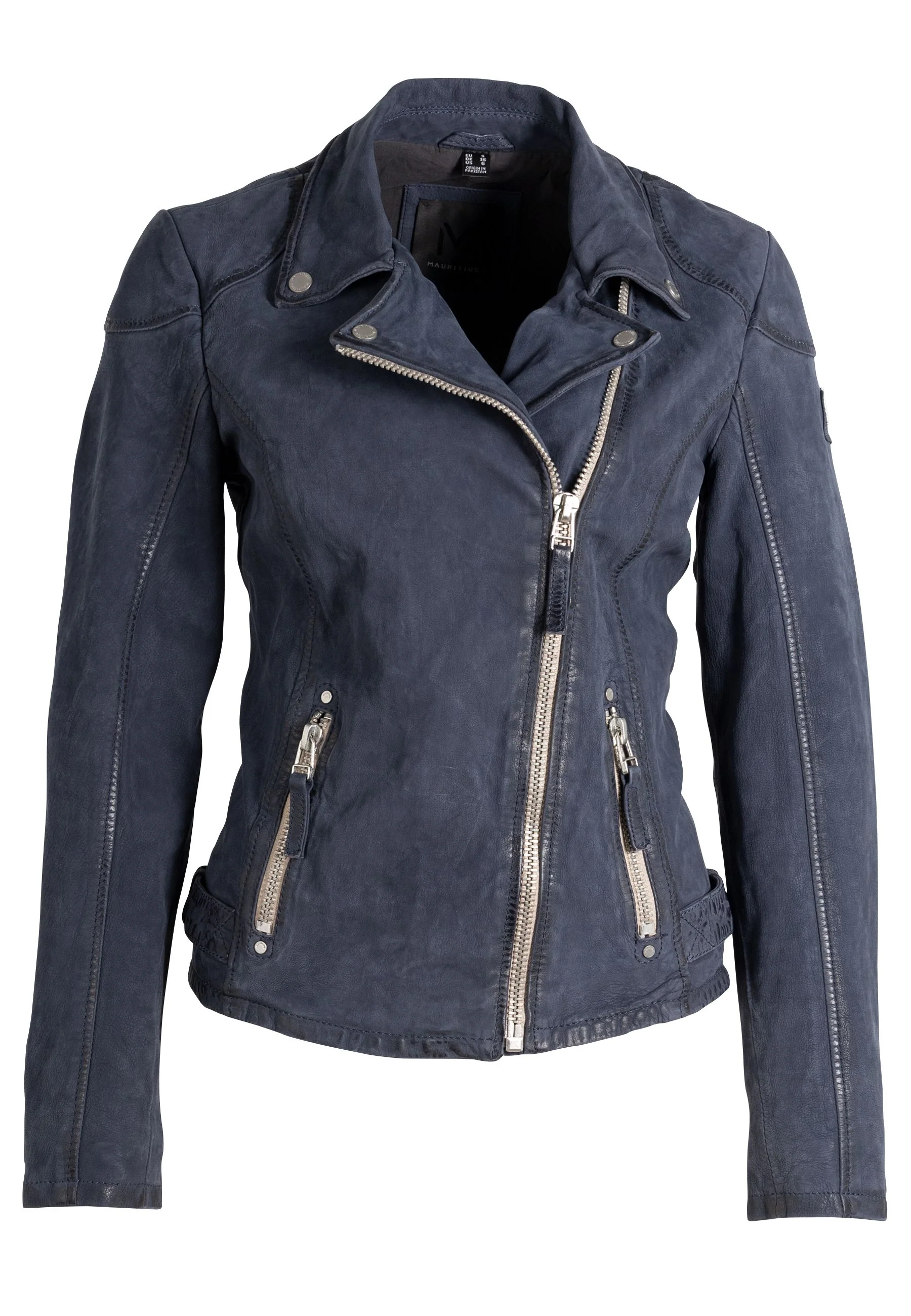 Karyn Women's Leather Jacket | Navy front