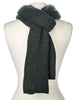 Stockholm Chevron Stripes Winter Scarf - Black