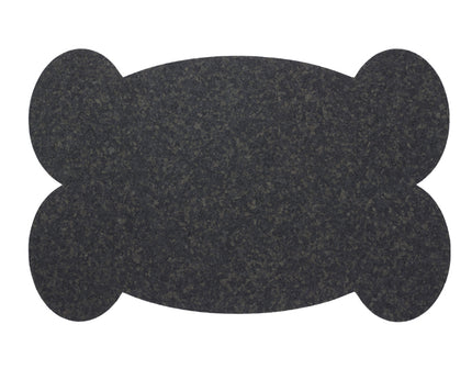 Ore Originals Recycled Rubber Bone Placemat - Black