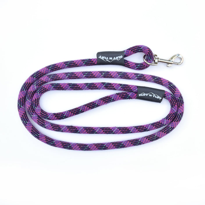 Climbing Rope Dog Leash 5ft. - Purple & Black