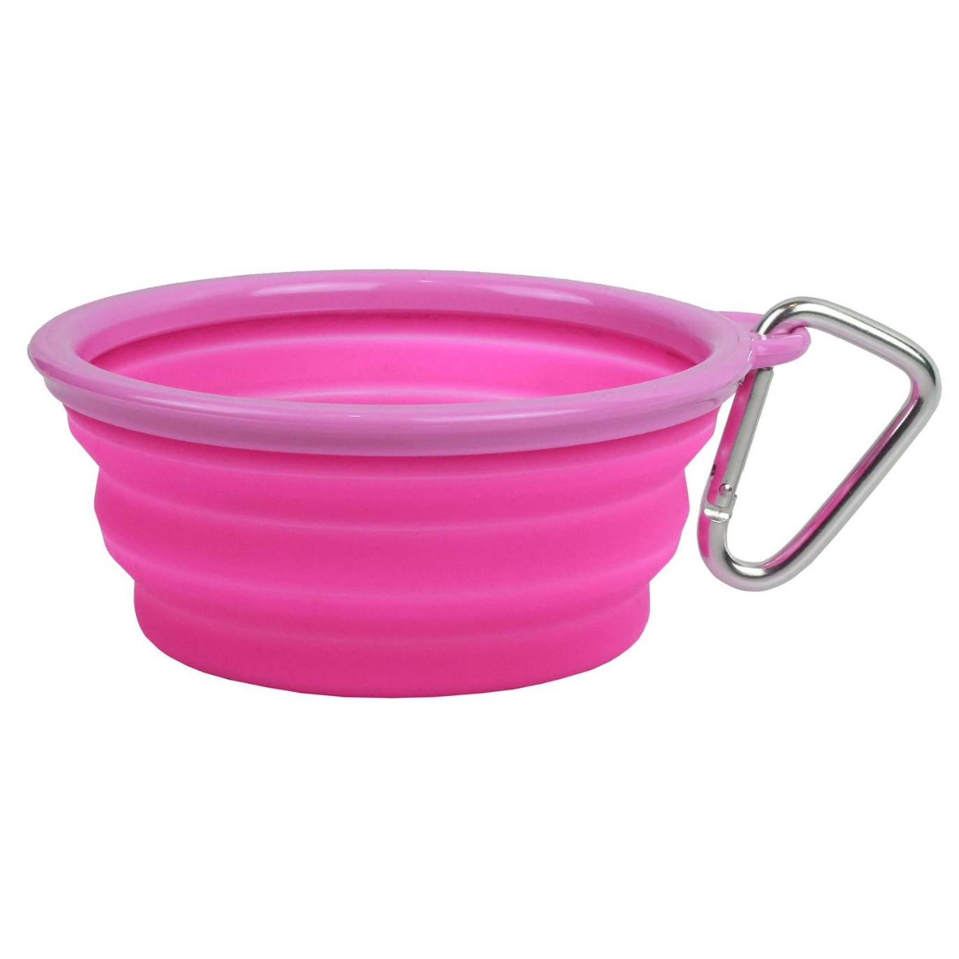 Prima Small Pet Collapsible Travel Dog Bowl - Pink