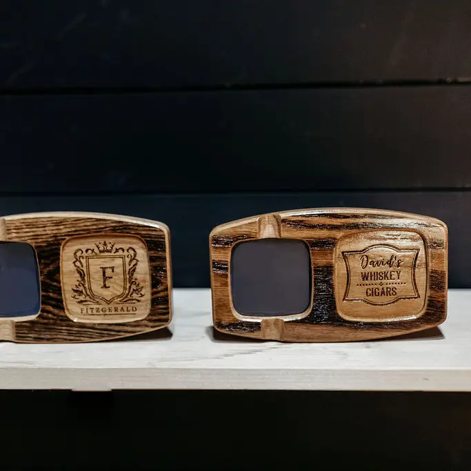 Whisky & Cigar Tray - American White Oak stock