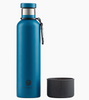 Stainless Water Bottle w/ Bowl - Pacific Blue
