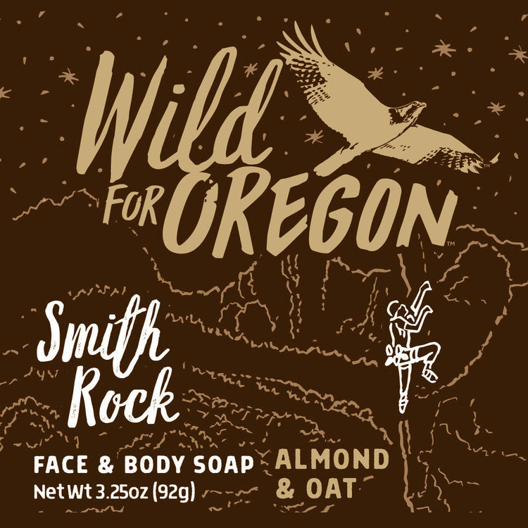 Wild For Oregon Smith Rock Almond & Oat Bar Soap front