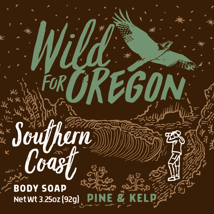 Wild For Oregon Southern Coast Pine & Kelp Bar Soap front