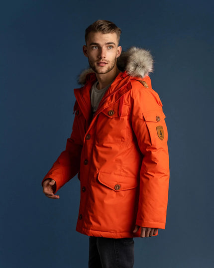 Wanakome Men's Icarus Parka | Orange