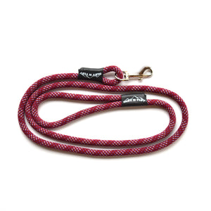 Climbing Rope Dog Leash 5ft. - Maroon & Purple front